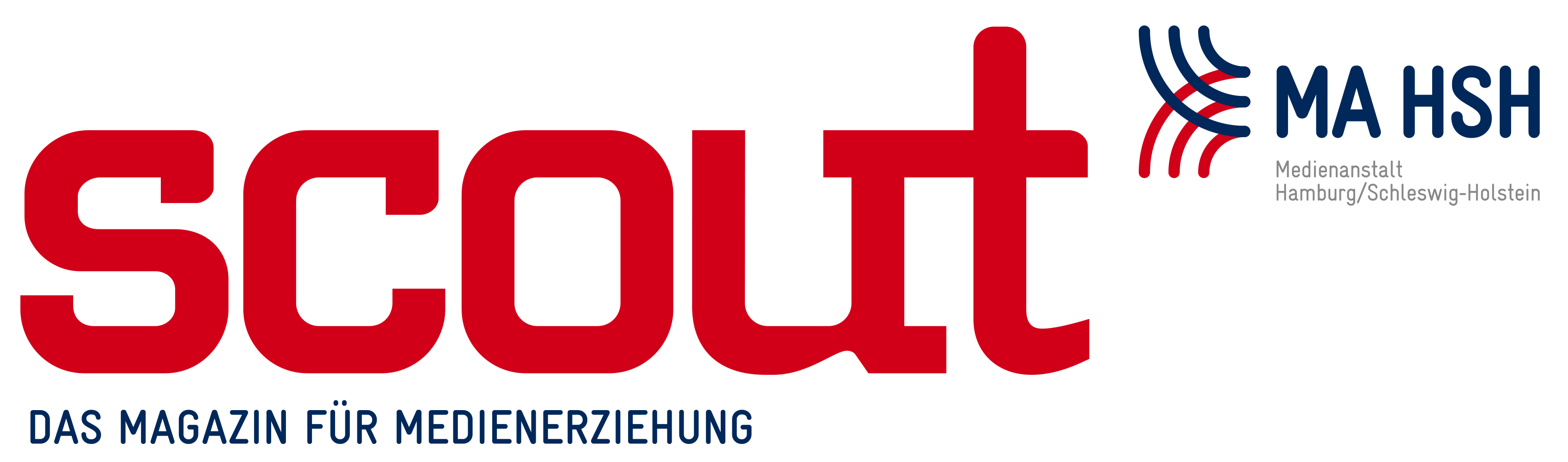 Logo des Magazins für Medienerziehung "scout" der Medienanstalt Hamburg/Schleswig-Holstein