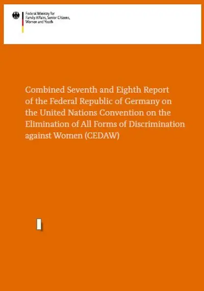 Cover der Broschüre "Combined Seventh and Eighth Report oft the Federal Republic of Germany"