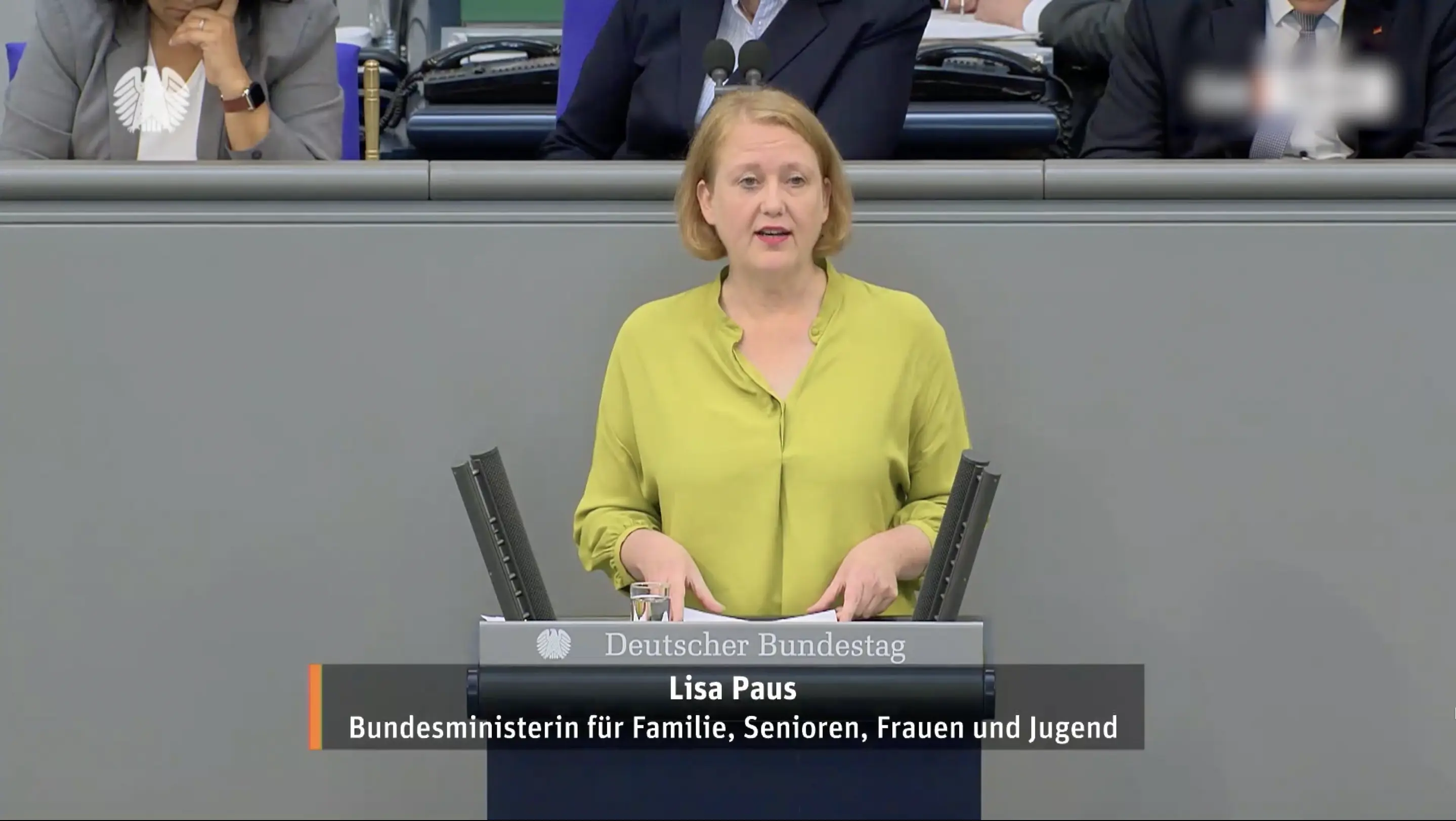 Lisa Paus am Rednerpult