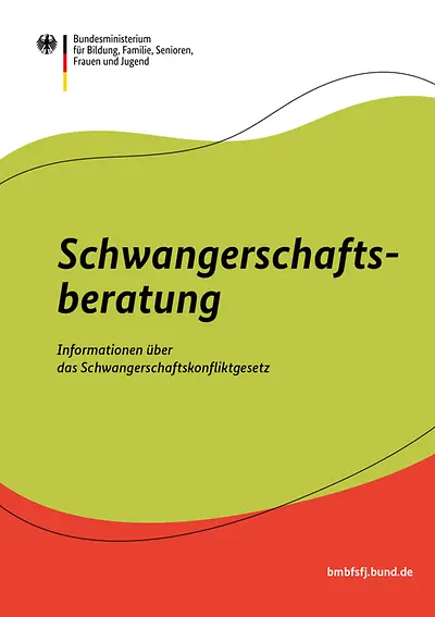 Titelseite der Broschüre Schwangerschaftsberatung